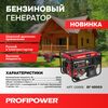 БЕНЗИНОВЫЙ ГЕНЕРАТОР G0005 PROFIPOWER БГ-6500Э