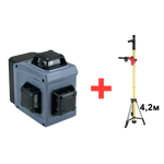 ЛАЗЕРНЫЙ НИВЕЛИР E0214 PROFIPOWER NL-12G + ШТАТИВ E0053, ВЫСОТА 4,2М
