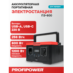 АККУМУЛЯТОРНАЯ ПОРТАТИВНАЯ ЭЛЕКТРОСТАНЦИЯ F0060 PROFIPOWER ПЭ-600 600ВТ