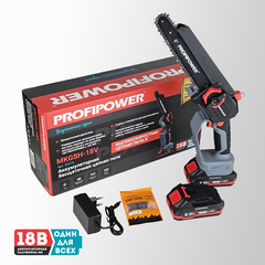 АККУМУЛЯТОРНАЯ ЦЕПНАЯ ПИЛА БЕСЩЕТОЧНАЯ E0216 PROFIPOWER MKGSH-18V