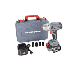 АККУМУЛЯТОРНЫЙ ГАЙКОВЕРТ БЕСЩЕТОЧНЫЙ УДАРНЫЙ E0105 PROFIPOWER DWDTW-18V