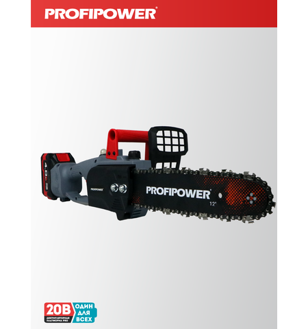 АККУМУЛЯТОРНАЯ ЦЕПНАЯ ПИЛА БЕСЩЕТОЧНАЯ E0114 PROFIPOWER MKDUC-20V