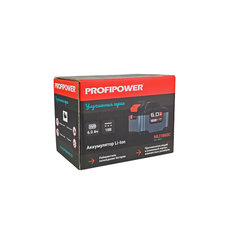 АККУМУЛЯТОР X0027 PROFIPOWER 18V 6.0AH LI-ION MLI1860C УЛУЧШЕННАЯ СЕРИЯ