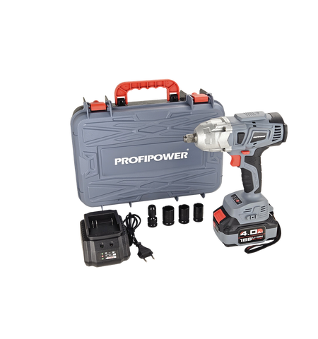 АККУМУЛЯТОРНЫЙ ГАЙКОВЕРТ БЕСЩЕТОЧНЫЙ УДАРНЫЙ E0105 PROFIPOWER DWDTW-18V